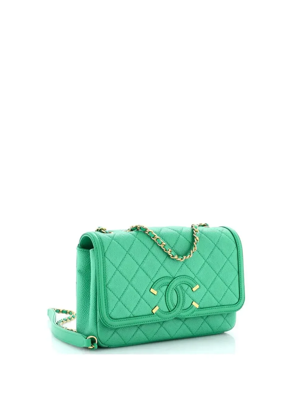 Chanel Filigree Flap Bag Quilted Caviar #307039C30B